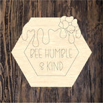 WHD Bee Humble And Kind Hexagon Frame