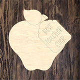 WHD Best Teacher Ever Apple Tag