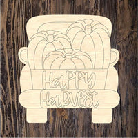 WHD Happy Harvest Pumpkin Trio Truck Bed