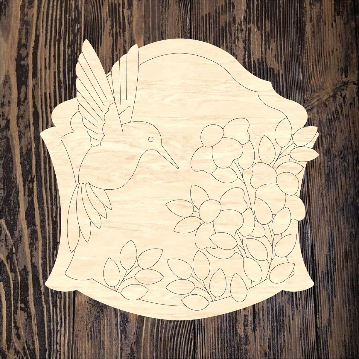 WHD Hummingbird Floral Frame – Home Creations Milling & Signage