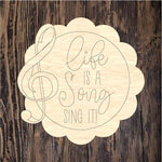 WHD Life Is A Song Scalloped Frame