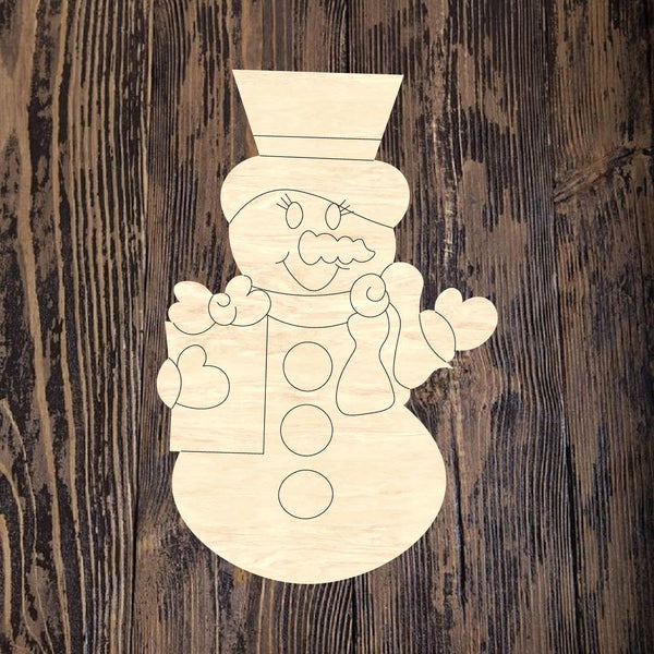 WLD Snowman With Present