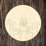 WLD Valentine Llama Round