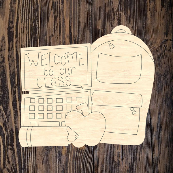 WLD Welcome To Our Class Backpack Laptop