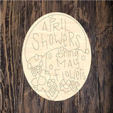 WWW April Showers Plaque