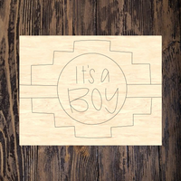 WWW It's A Boy Plaque