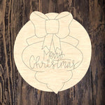 WWW Merry Christmas Ornament Round