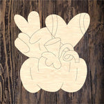 WWW Peace Sign Heart Pumpkin