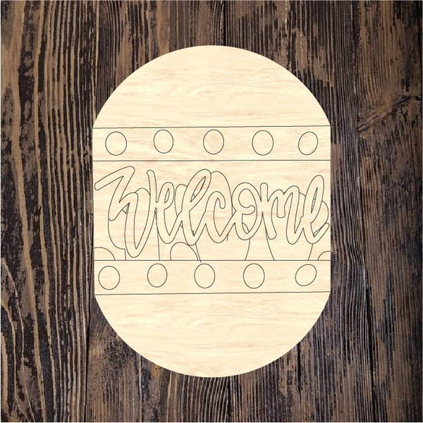 WWW Welcome Oval Plaque