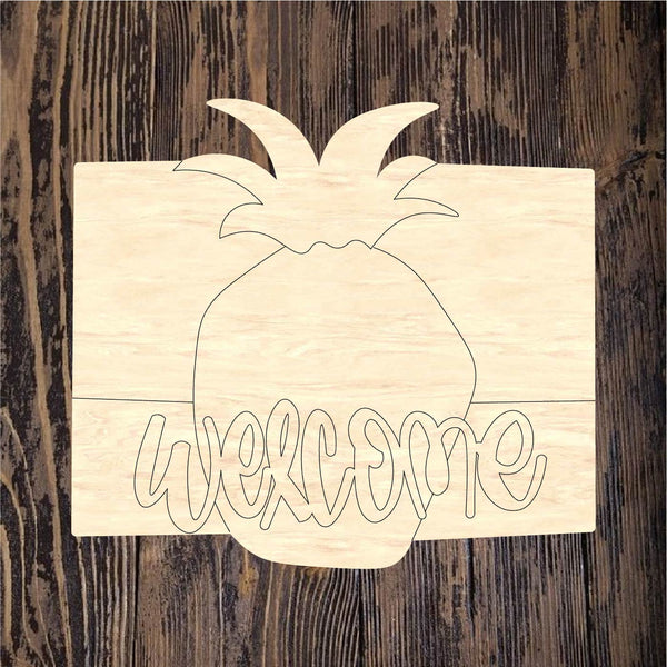 WWW Welcome Pineapple Plaque